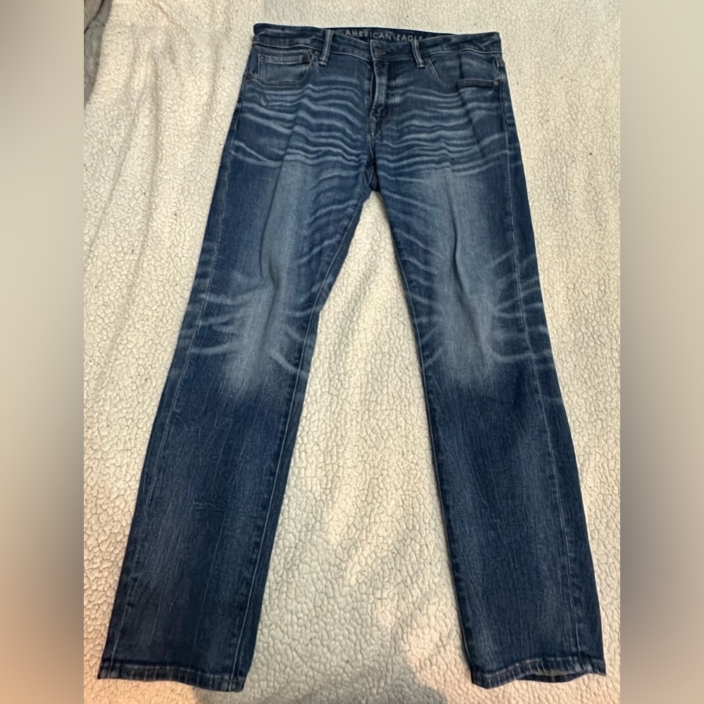 American Eagle Outfitters Dark Blue Skinny Jeans 34x30